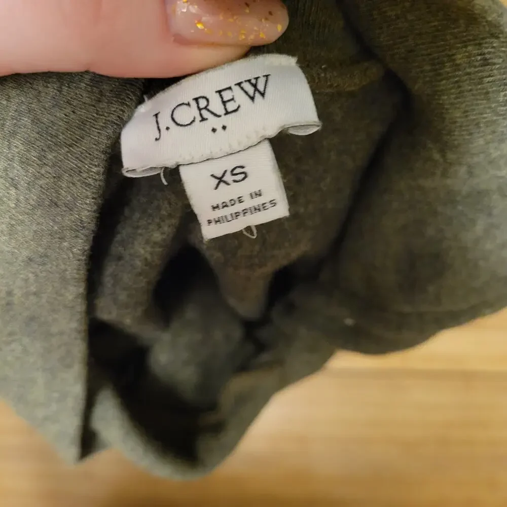 J.Crew Women's XS Button Cowl Neck Sweater Soft Knit Cozy Pullover